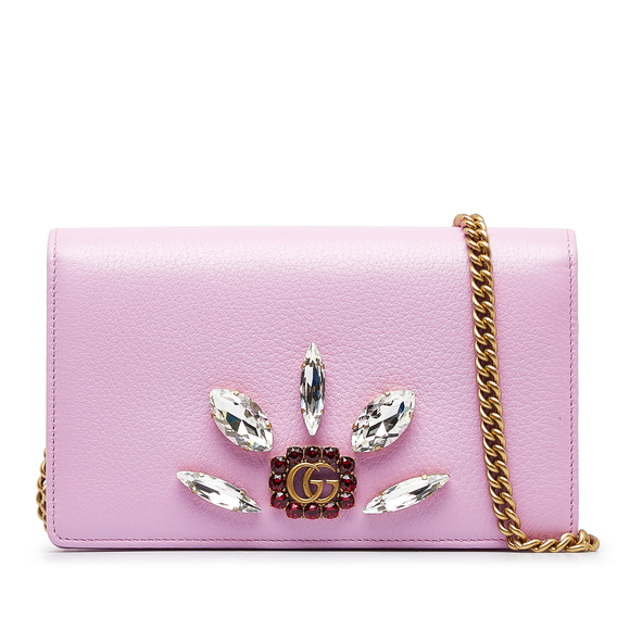 Gucci Handbags - GUCCI GG Marmont Embellished Wallet On Chain Crossbody Bag